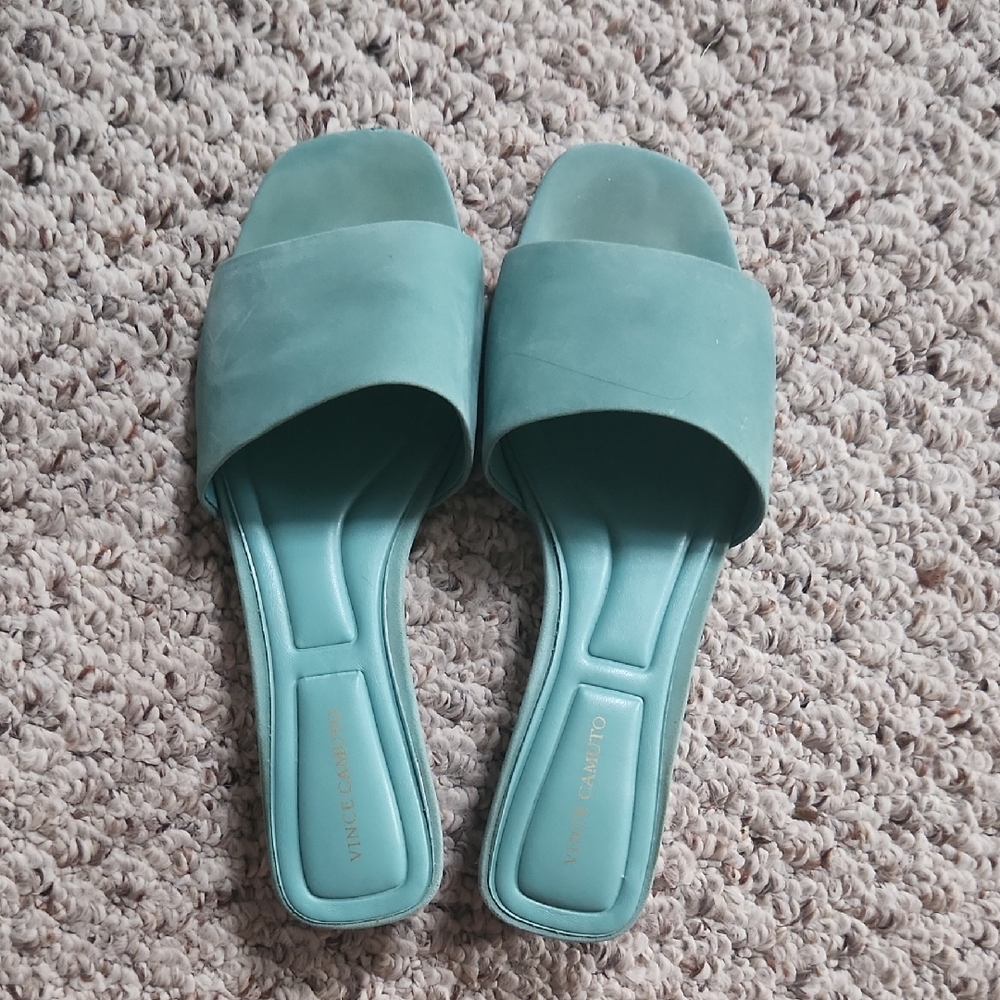 Vince Camuto Teal Women's Slide Sandals